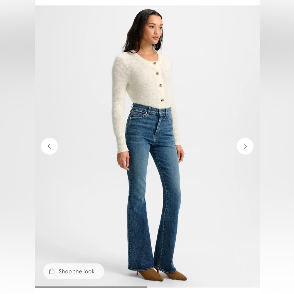 NWOT-Veronica Beard- Beverly skinny flare high rise jeans (28)